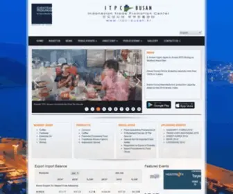 ITPC-Busan.kr(Indonesian Trade Promotion Center) Screenshot