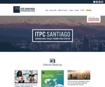 Itpcsantiago.cl(Indonesian Trade Promotion Center Santiago) Screenshot