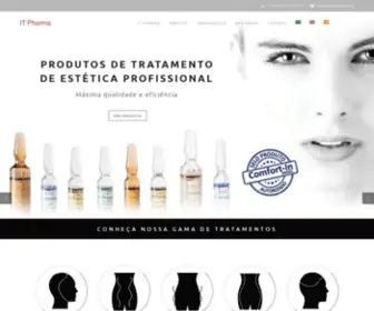 Itpharma.com.br(Cosmetics and biotechnology solutionts for beauty indsutry) Screenshot