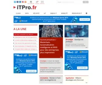 Itpro.fr(Analyses, Dossiers Experts pour D) Screenshot