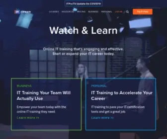 Itpro.tv(Online IT Training & Certification Courses) Screenshot