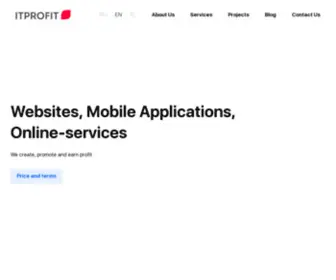 Itprofit.dev(WEBSITES, MOBILE APPS, ONLINE-SERVICES) Screenshot