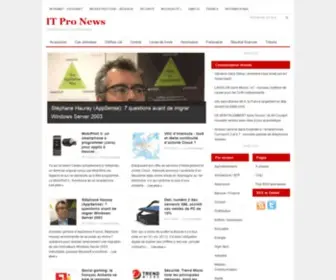 Itpronews.fr(IT Pro News) Screenshot