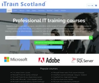 Itrainscotland.co.uk(IT Computer Training Courses Edinburgh) Screenshot