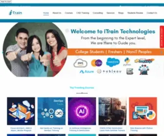 Itraintechnologies.com(Best Software Training Institute in Bangalore) Screenshot