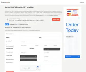 Itransporter.ro(Anunturi gratis transport marfa) Screenshot