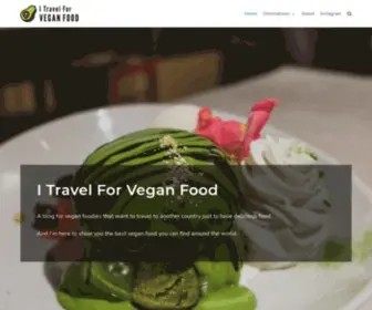 Itravelforveganfood.com(I Travel For Vegan Food) Screenshot