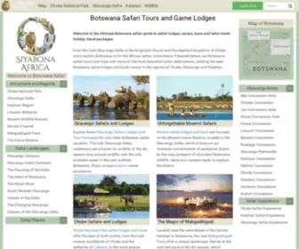 Itravelto.com(Botswana Safari Tours) Screenshot