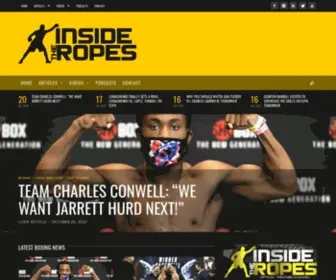 Itrboxing.com(Inside the Ropes Boxing) Screenshot