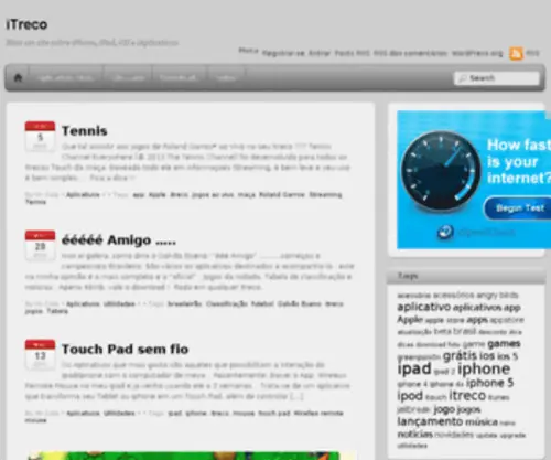 Itreco.com.br(Seu site sobre iPad) Screenshot