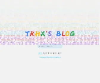 ITRHX.com(TRHX'S BLOG) Screenshot