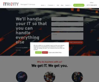 Itrinity.co.za(ITrinity IT Support South Africa) Screenshot