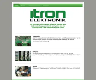 Itron-Elektronik.de(Entwicklung von elektronischen Baugruppen) Screenshot