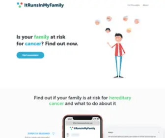 Itrunsinmyfamily.com(Using family history to improve your health) Screenshot