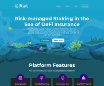 Itrust.finance(Risk managed staking) Screenshot