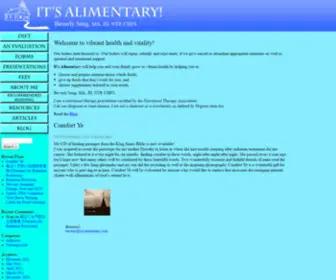 ITS-Alimentary.com(It's Alimentary) Screenshot