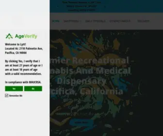 ITS-LYTT.com(Lytt Dispensary Pacifica) Screenshot