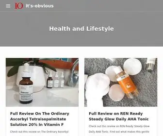 ITS-Obvious.com(Health and Lifestyle) Screenshot