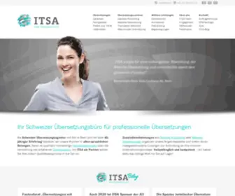 Itsa.ch(Ihr Schweizer Übersetzungsbüro für professionelle Übersetzungen) Screenshot