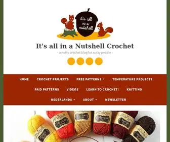 Itsallinanutshell.com(A nutty crochet blog for nutty people) Screenshot