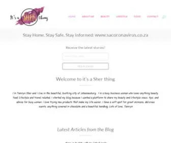 Itsasherthing.co.za(It's a Sher thing) Screenshot