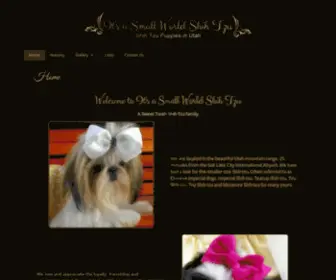 ItsasmallWorldshihtzu.com(It's a Small World Shih Tzu Puppies Salt Lake City Utah) Screenshot