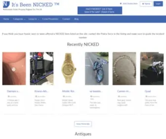 Itsbeennicked.co.uk(It's Been NICKED) Screenshot