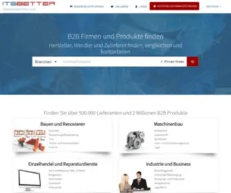 Itsbetter.com(Lieferanten und Anbieter in Deutschland bei ITSBETTER finden) Screenshot