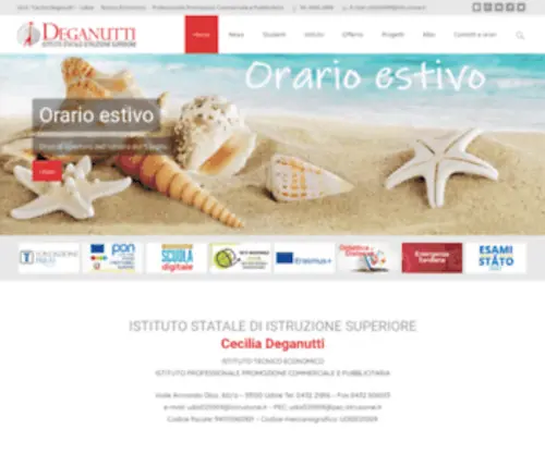 Itsdeganutti.edu.it(ISIS Deganutti Udine) Screenshot