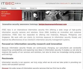 Itsecasia.com(ITSEC Asia) Screenshot