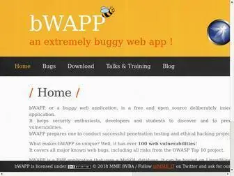 ItsecGames.com(BWAPP, a buggy web application) Screenshot