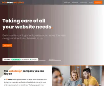 Itseeze.co.uk(Website Design & Support For Growing Businesses) Screenshot