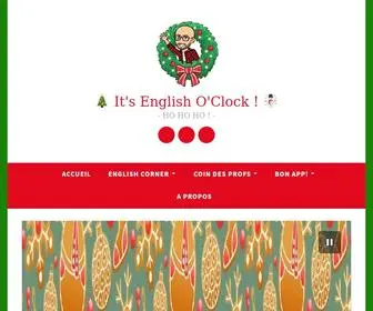 Itsenglishoclock.com(It's english o'clock) Screenshot