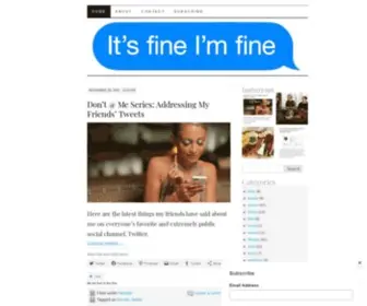 Itsfineimfine.com(It's fine I'm fine) Screenshot