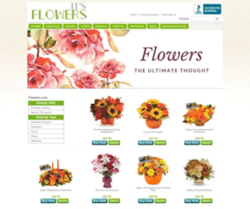 Itsflowers.com(Flowers from Its Flowers.com) Screenshot