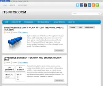 Itsinfor.com(Here we are sharing our knowledge about Blog) Screenshot