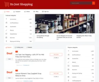 Itsjustshopping.com(Online Retail Coupon Codes) Screenshot