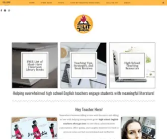 Itslitteaching.com(Teaching Resources for High School English) Screenshot