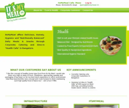 Itsmymeal.in(Online daily meal delivery) Screenshot