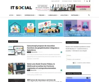 Itsocial.fr(Média des tendances & usages IT) Screenshot