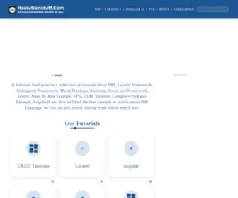 Itsolutionstuff.com(Web Development Tutorials & Solutions) Screenshot