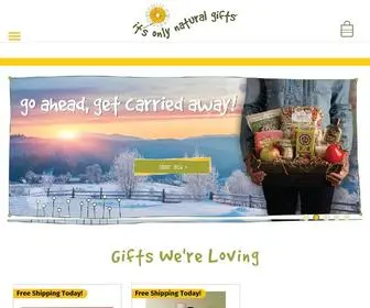 Itsonlynaturalgifts.com(Healthy Food Gift Baskets) Screenshot