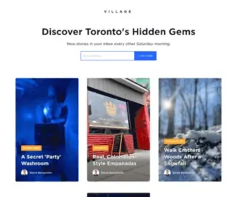 Itsonvillage.com(Discover Toronto's Hidden Gems) Screenshot