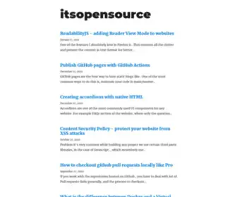 Itsopensource.com(Itsopensource) Screenshot