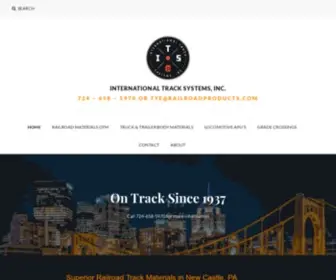 Itsrailroadrubber.com(Railroad Track Materials) Screenshot