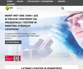 Itsscience.pl(Pomiar, liczniki i analizatory cząstek) Screenshot