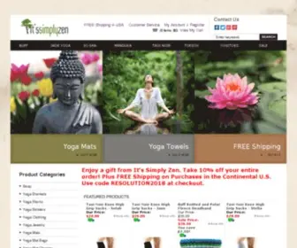 Itssimplyzen.com(Yoga Mats) Screenshot