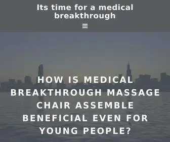 Itstimeforamedicalbreakthrough.com(The Medical Breakthrough) Screenshot