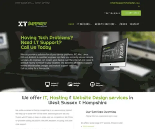 Itsupportchichester.co.uk(We offer affordable local IT support services) Screenshot