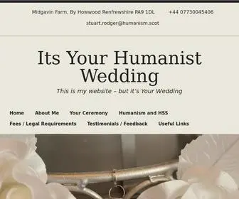 Itsyourhumanistwedding.scot(Its Your Humanist Wedding) Screenshot